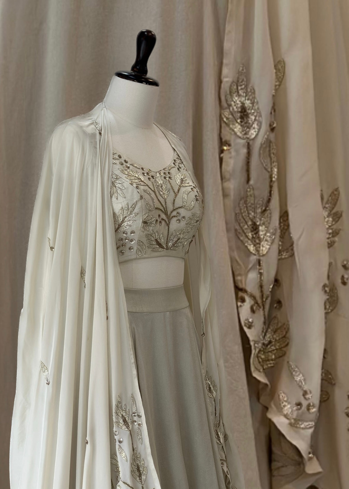 Foliage Cape Lehenga Set