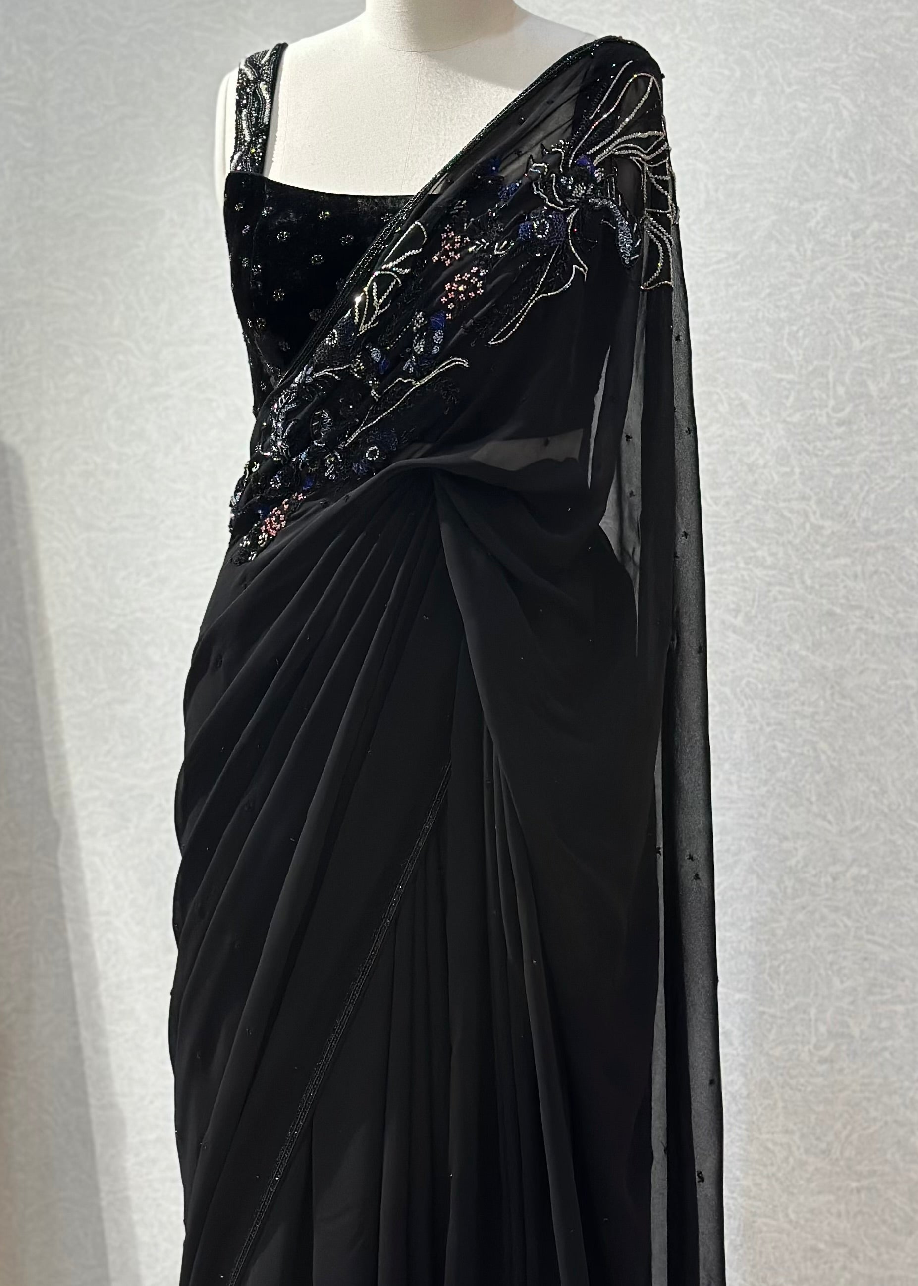 Moonlight Sea Saree Set