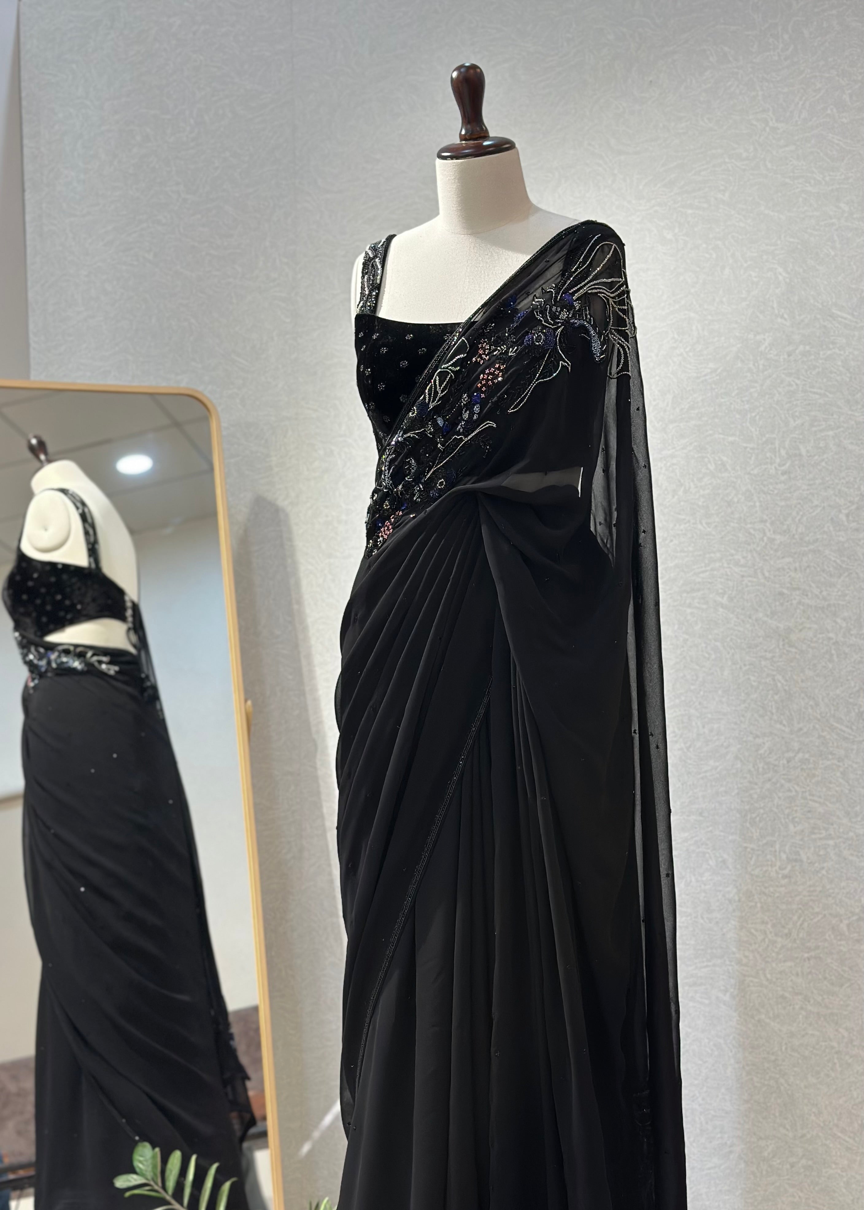 Moonlight Sea Saree Set