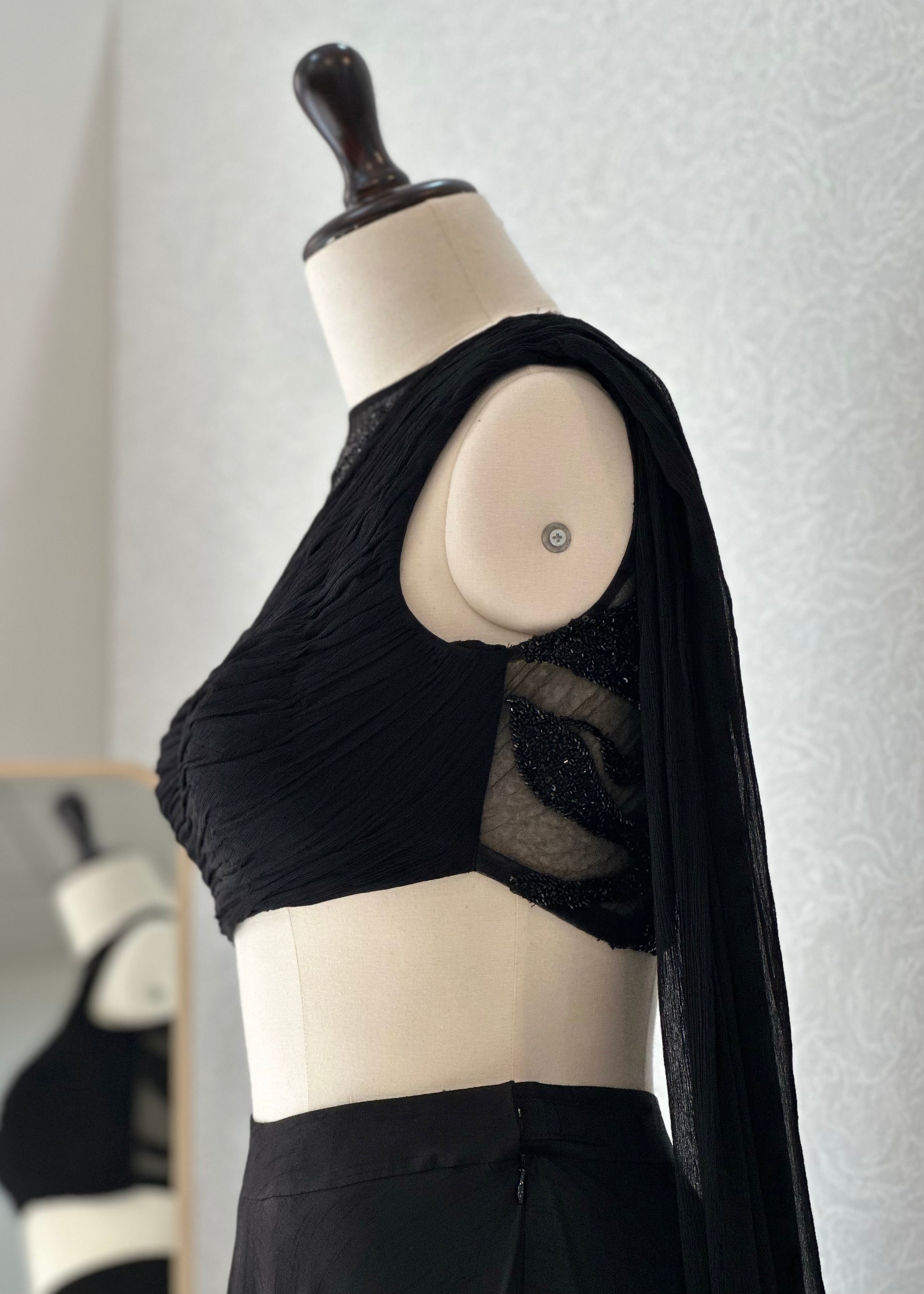 Noir Frost Drape Set