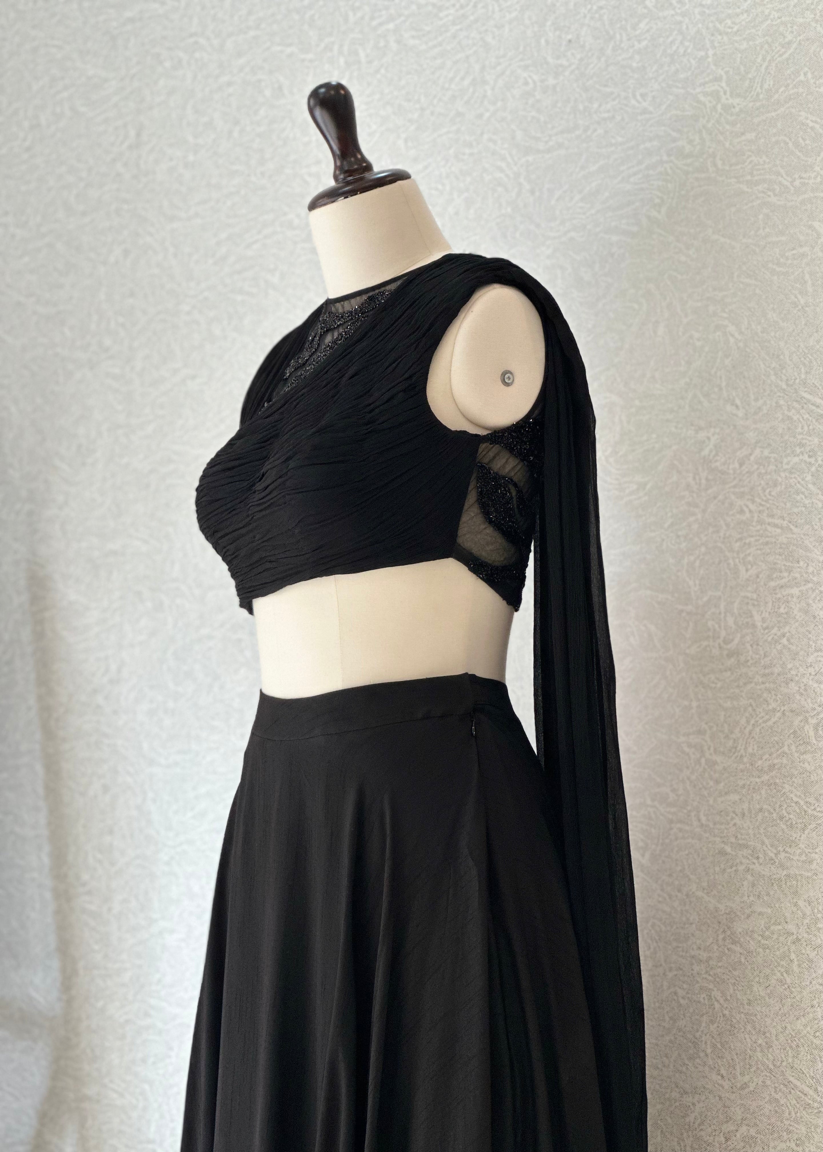 Noir Frost Drape Set