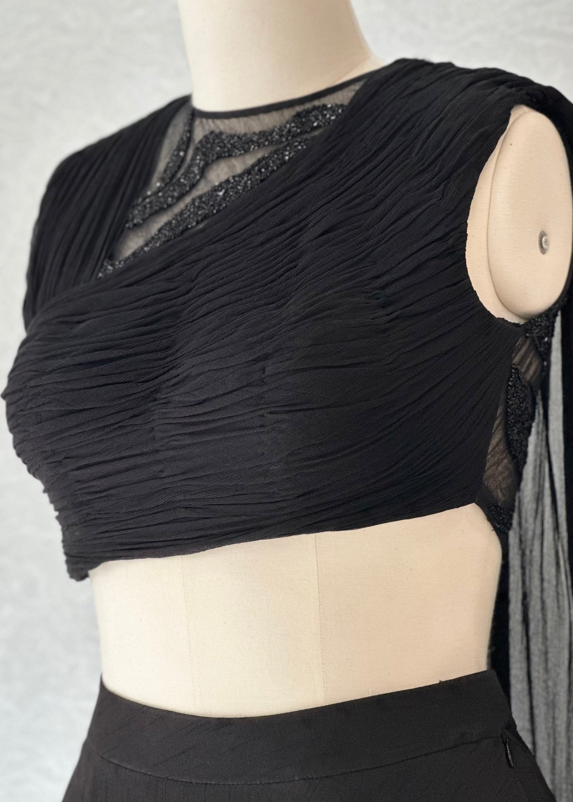 Noir Frost Drape Set