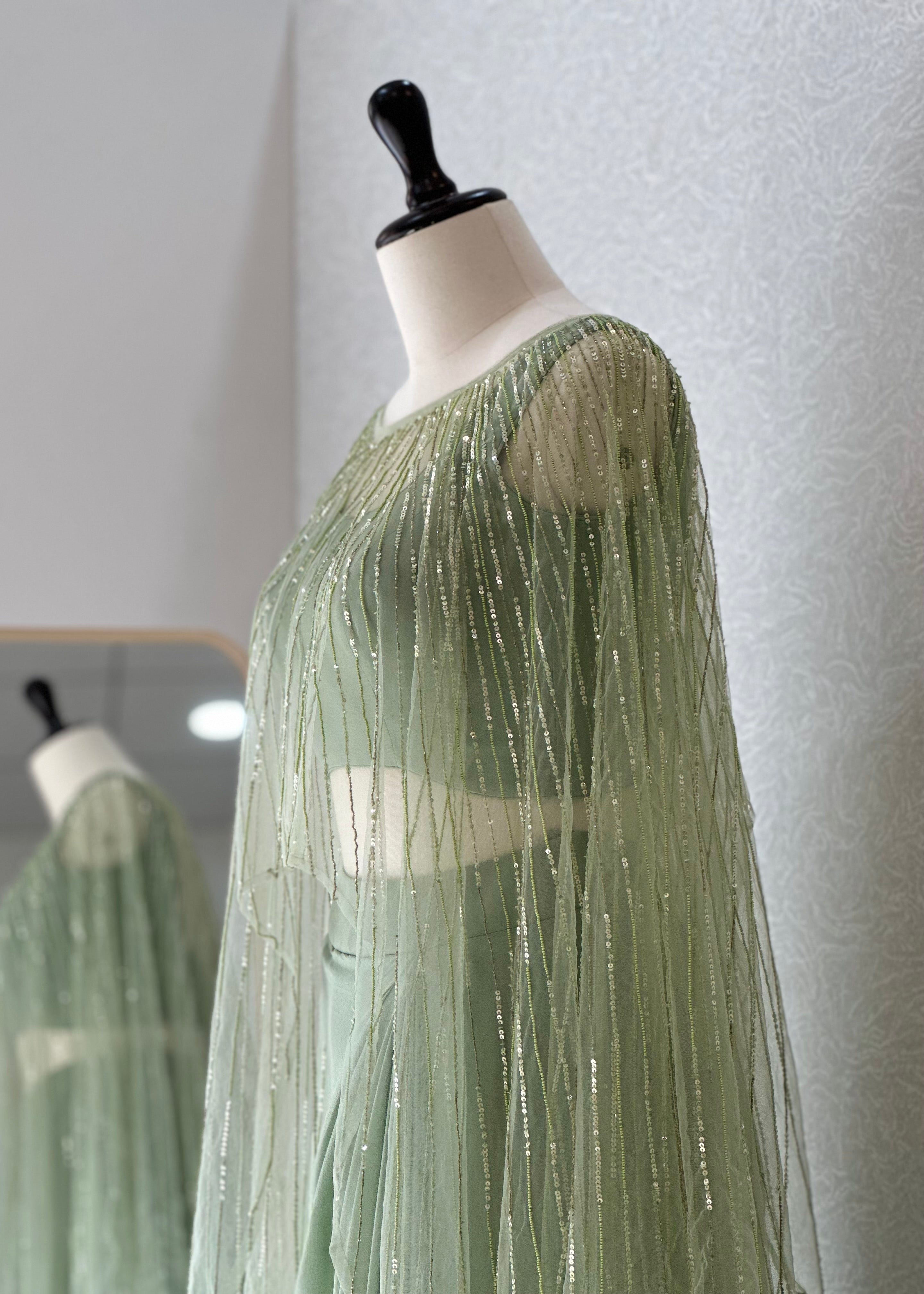 Starry Seafoam Drape Set