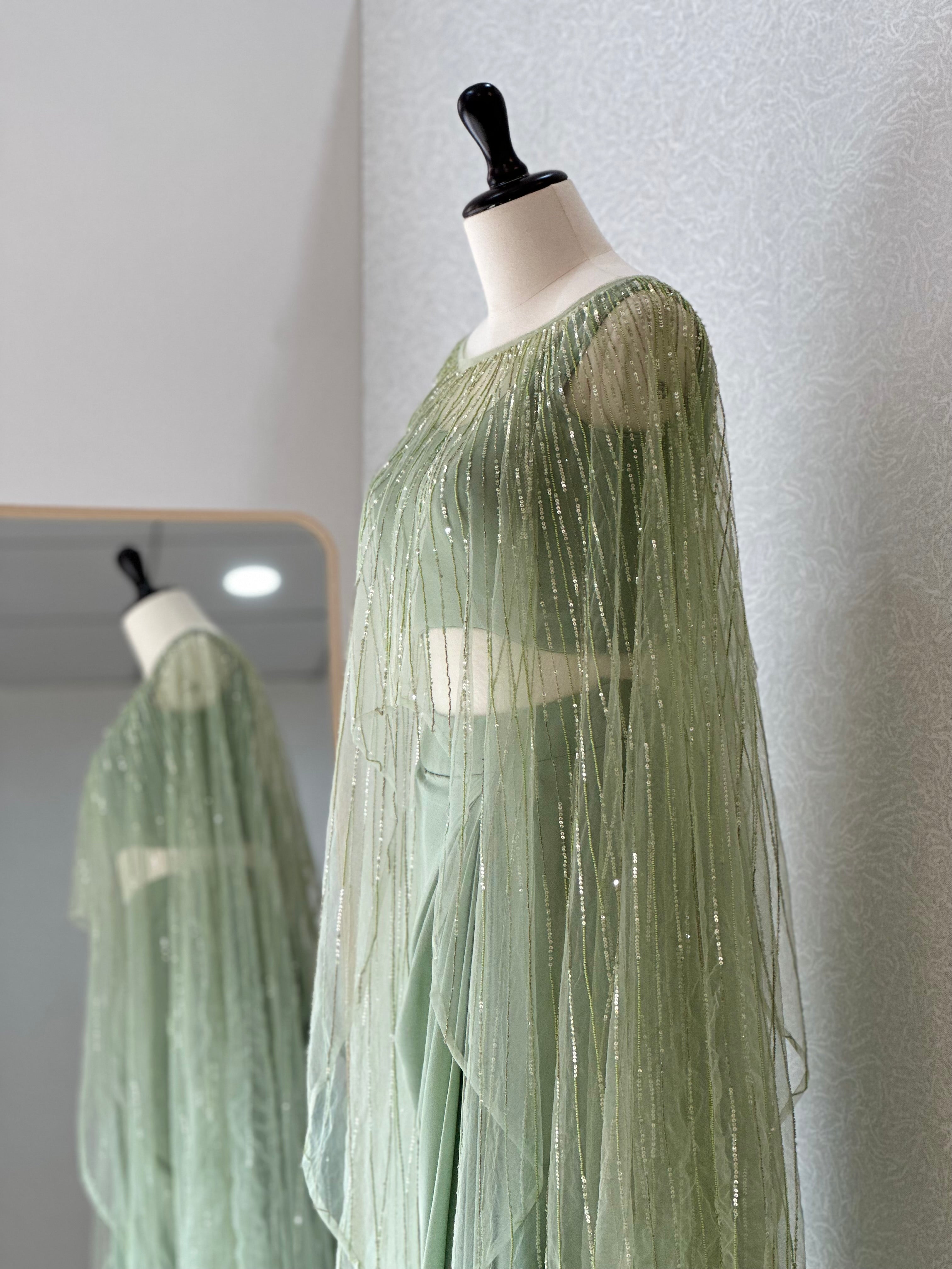 Starry Seafoam Drape Set