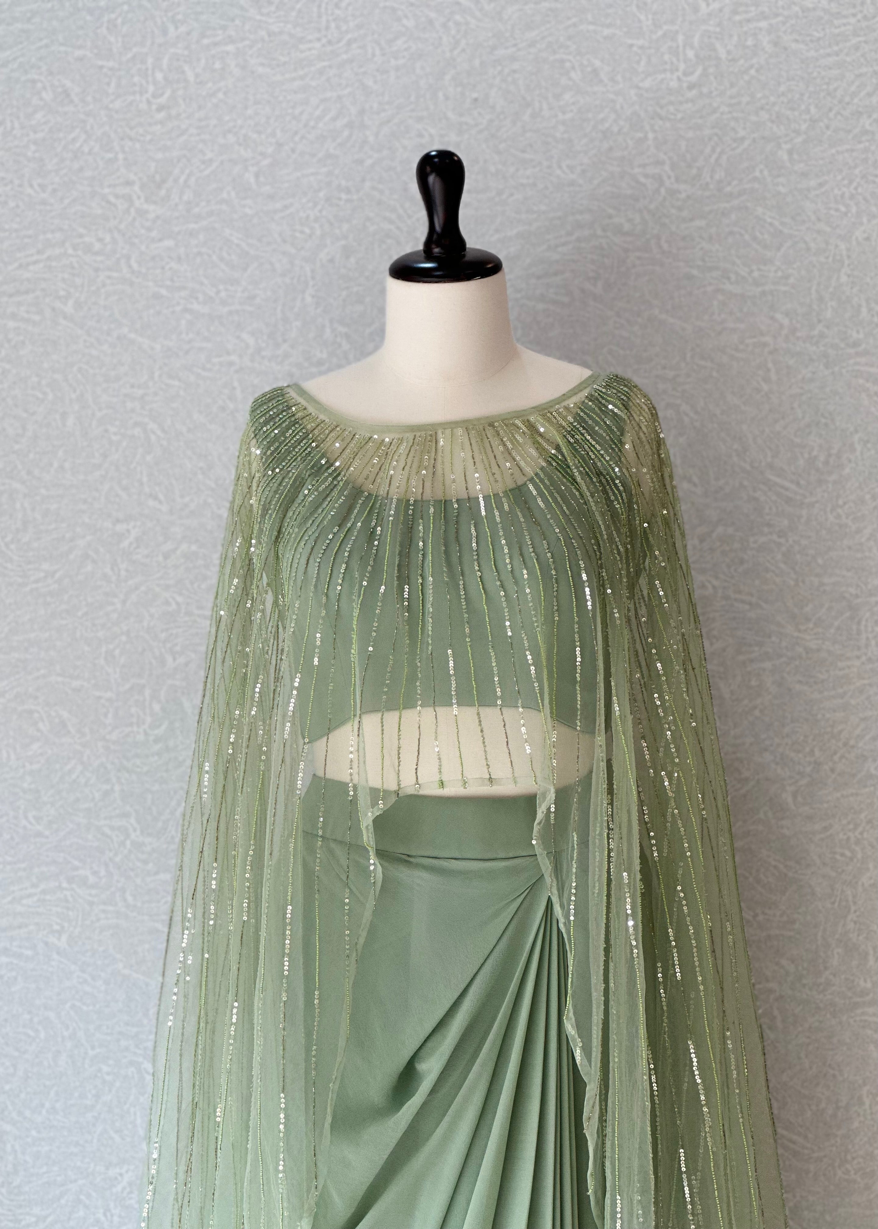 Starry Seafoam Drape Set