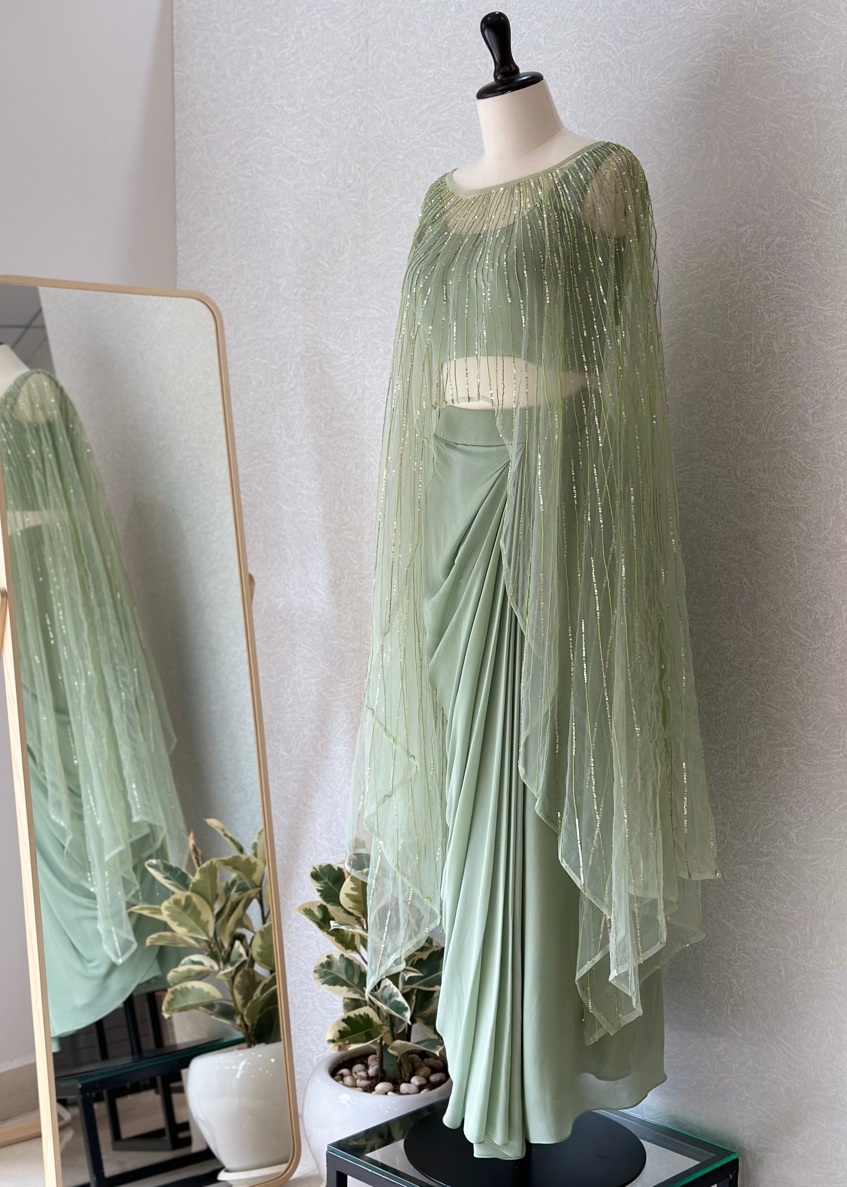 Starry Seafoam Drape Set