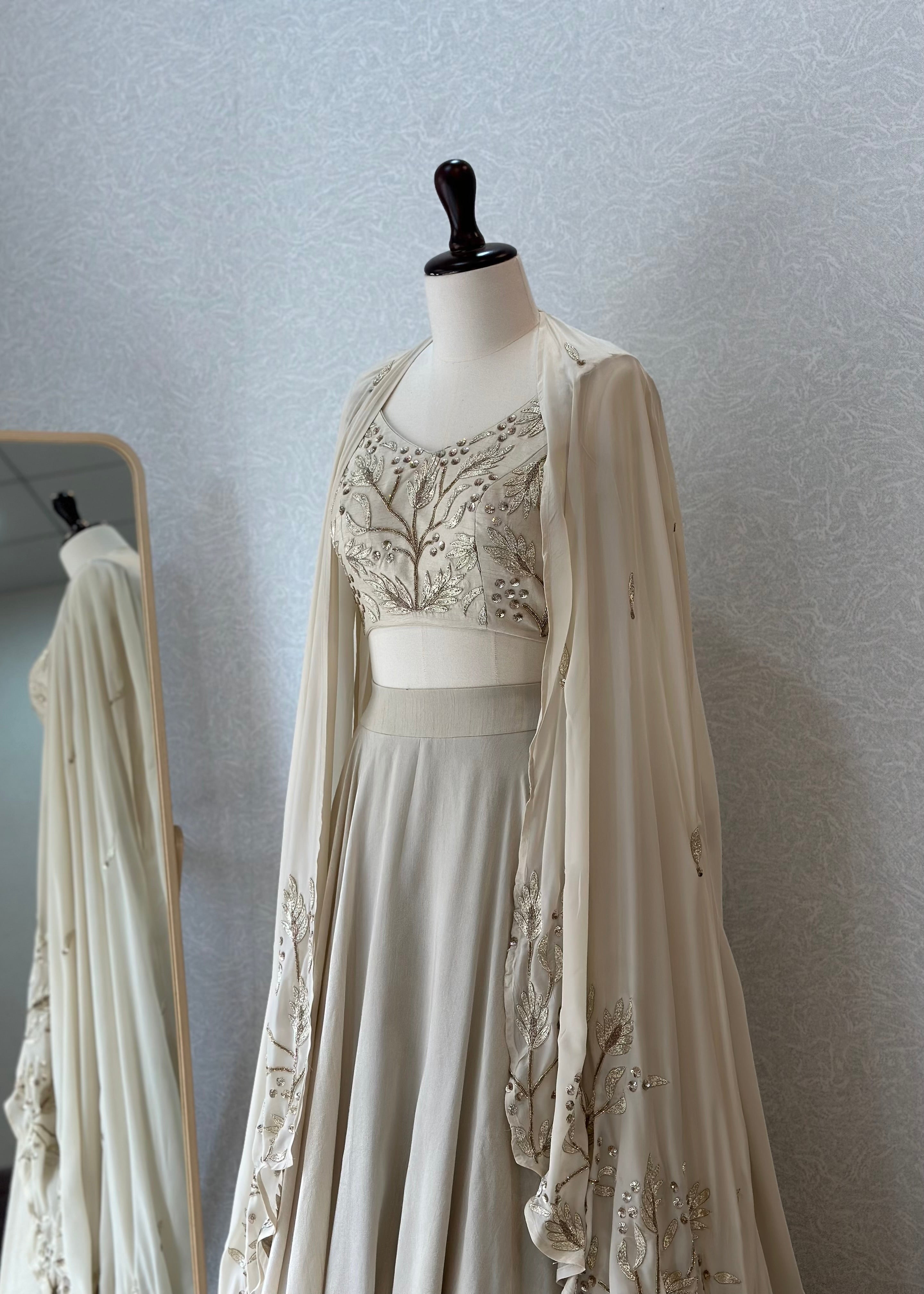 Foliage Cape Lehenga Set