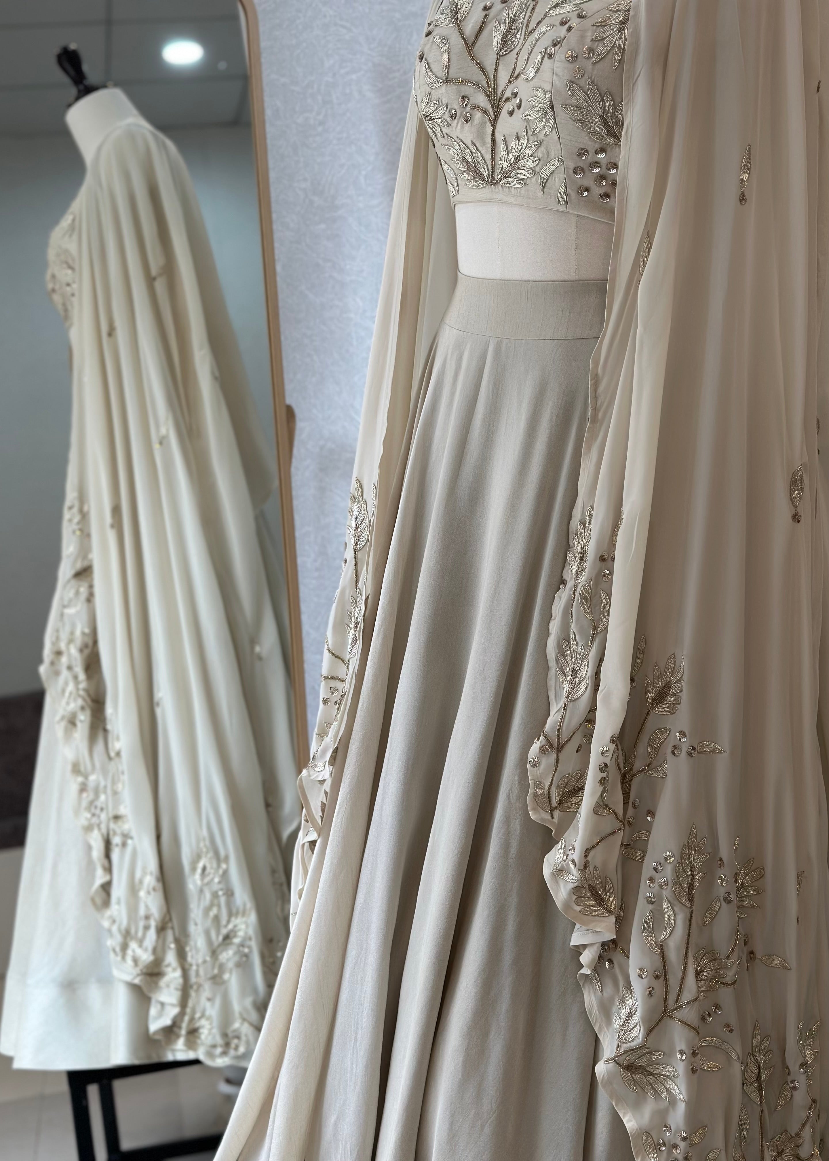 Foliage Cape Lehenga Set