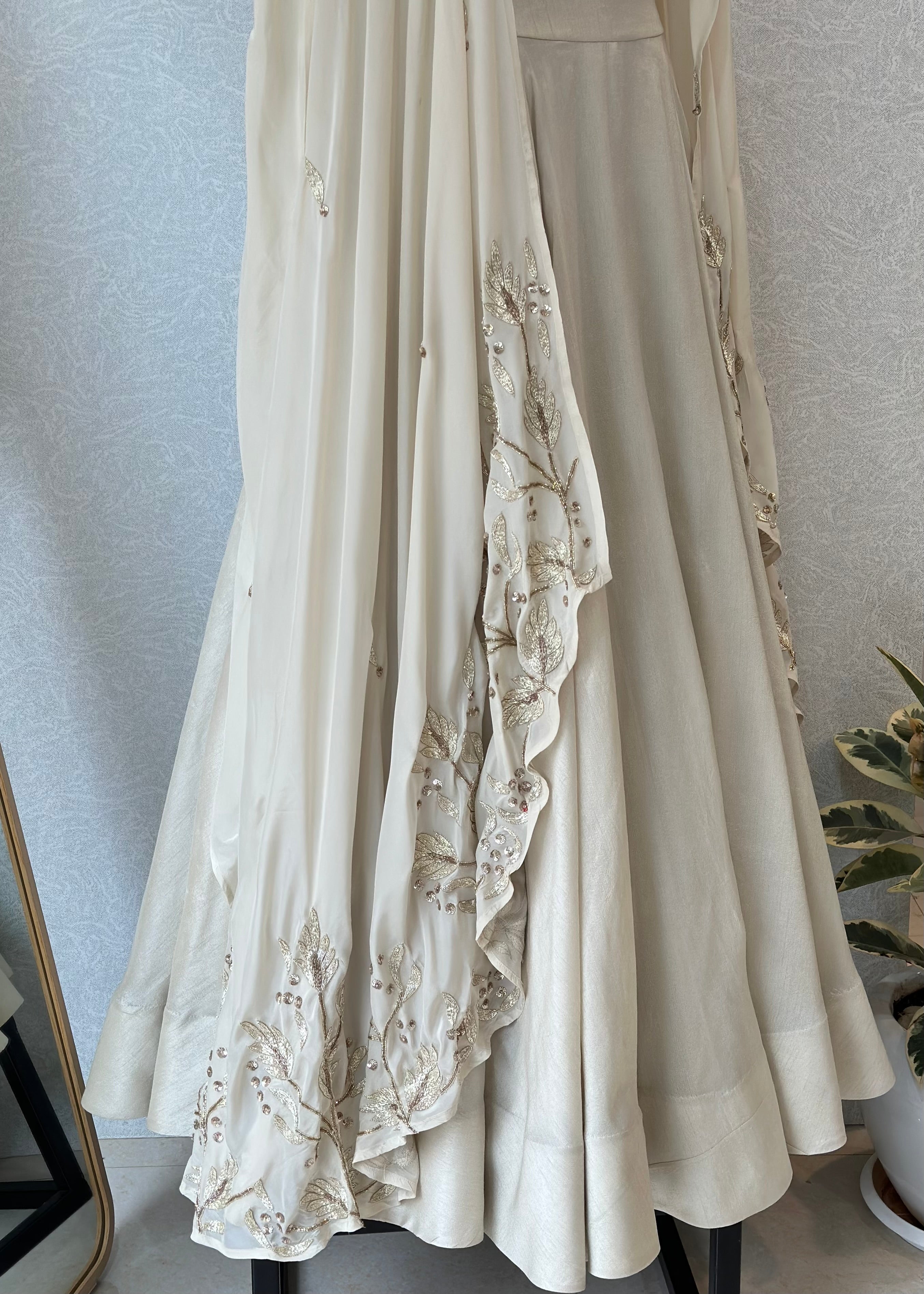 Foliage Cape Lehenga Set