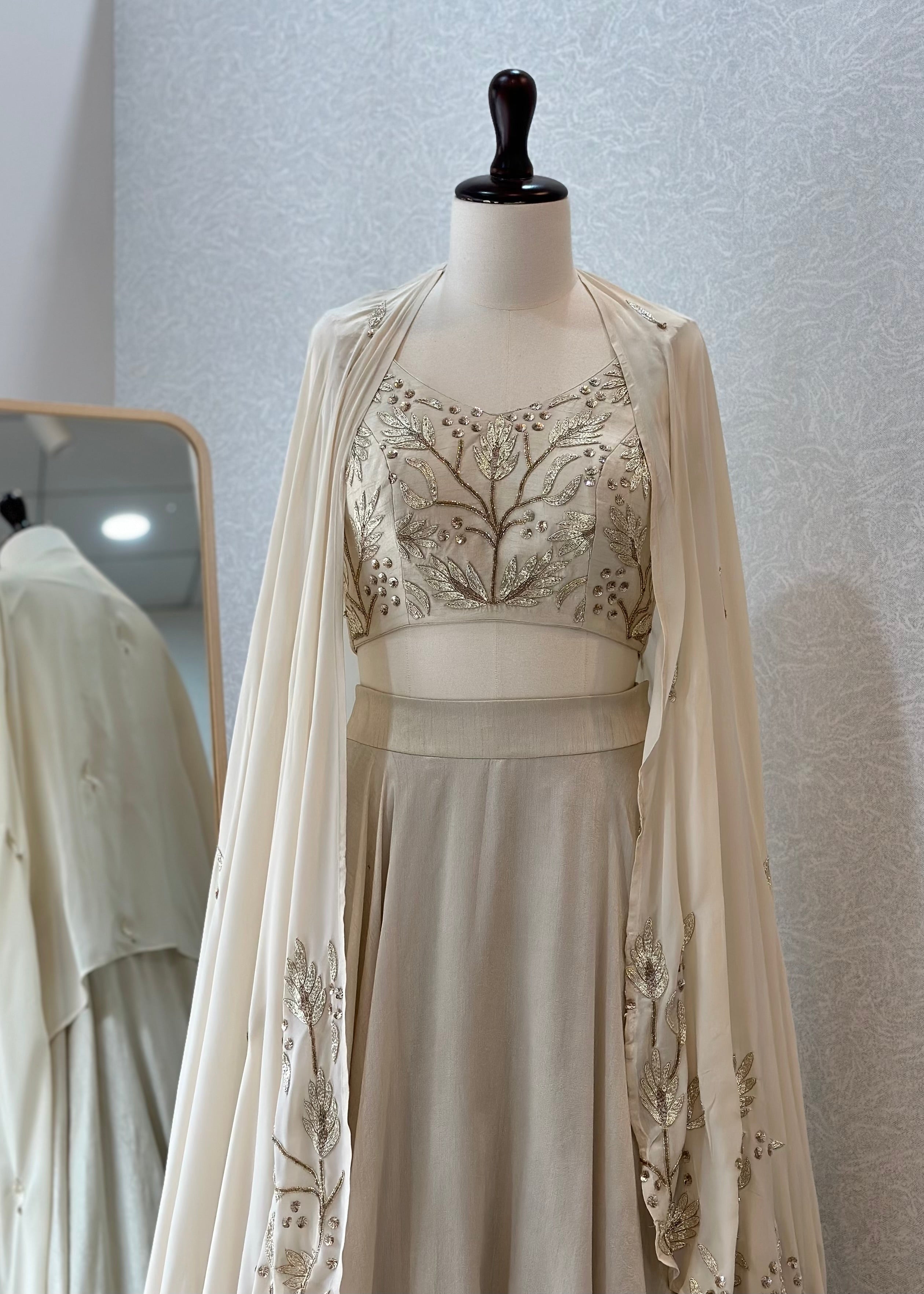 Foliage Cape Lehenga Set