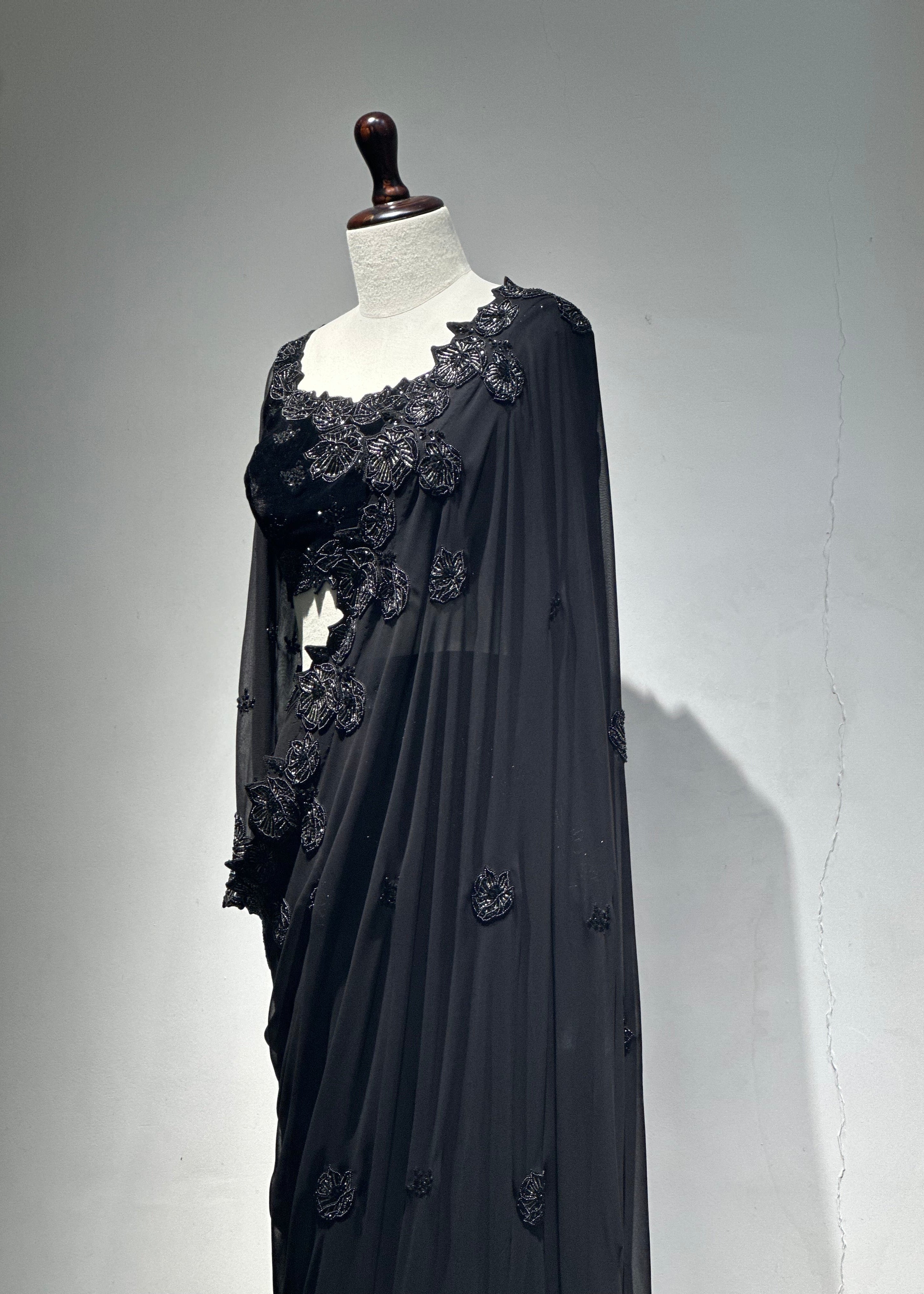 Whispers in the Dark Saree