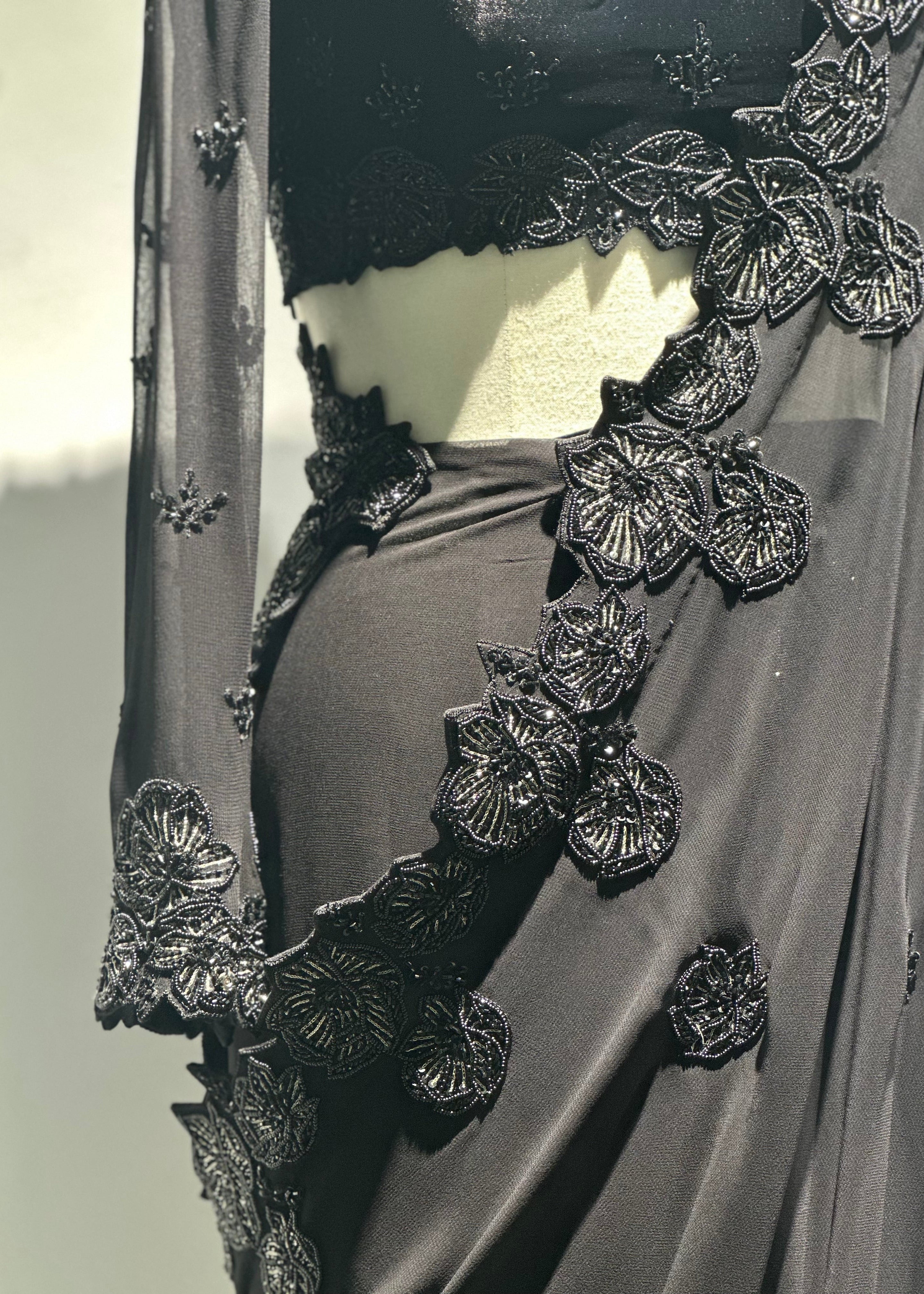 Whispers in the Dark Saree