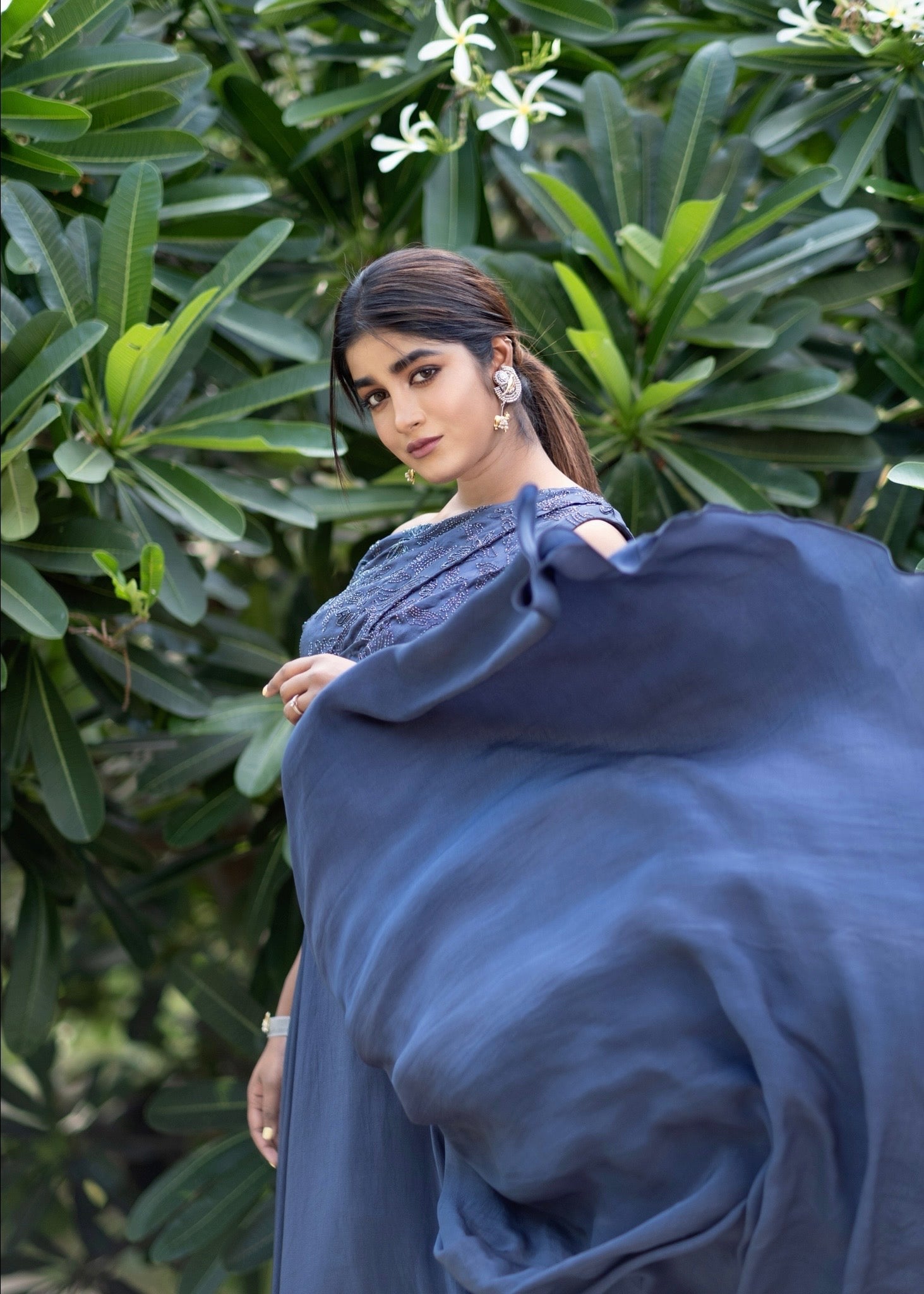 Waterlily Cowl Drape Set