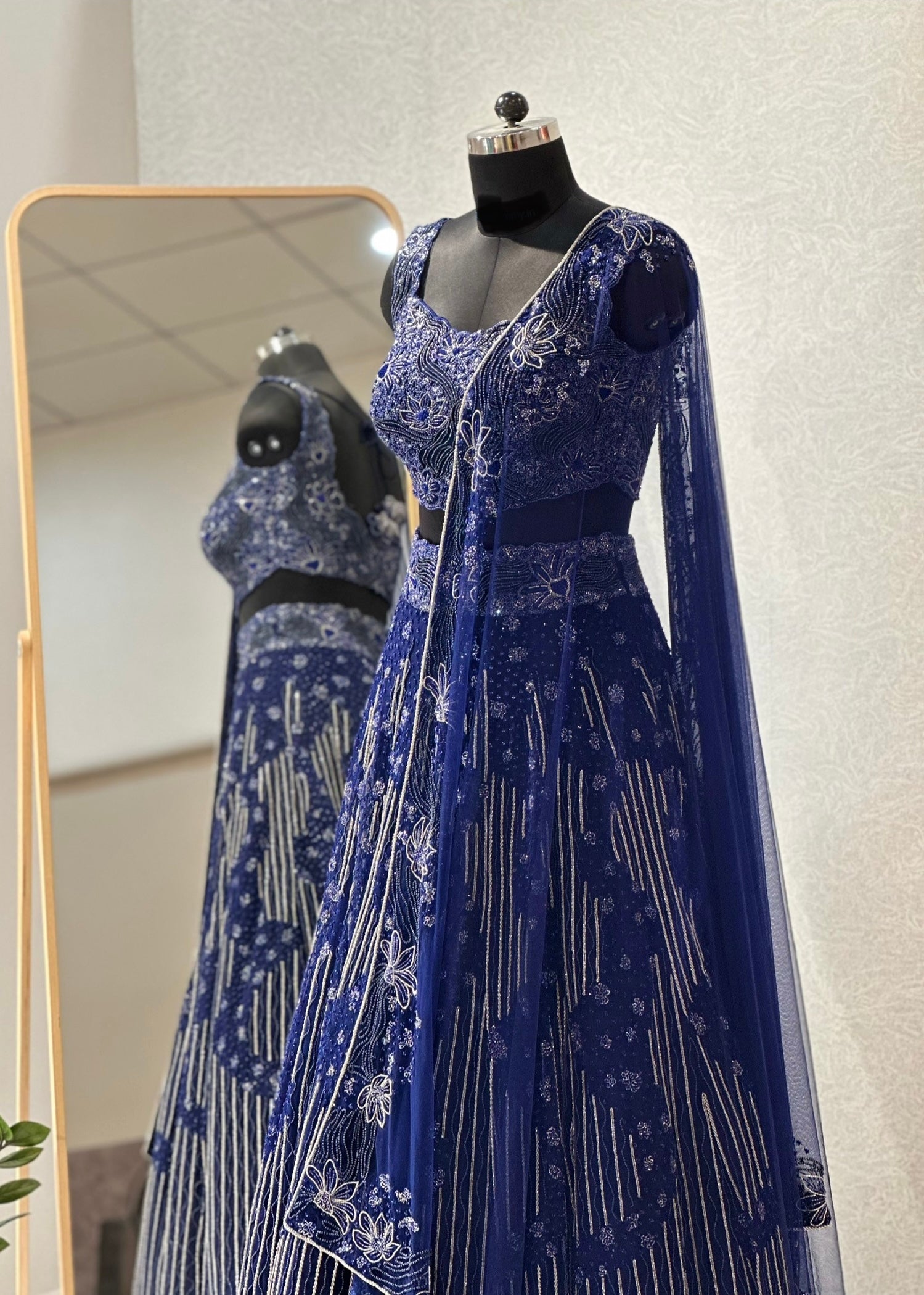 Starbound Sea Lehenga Set