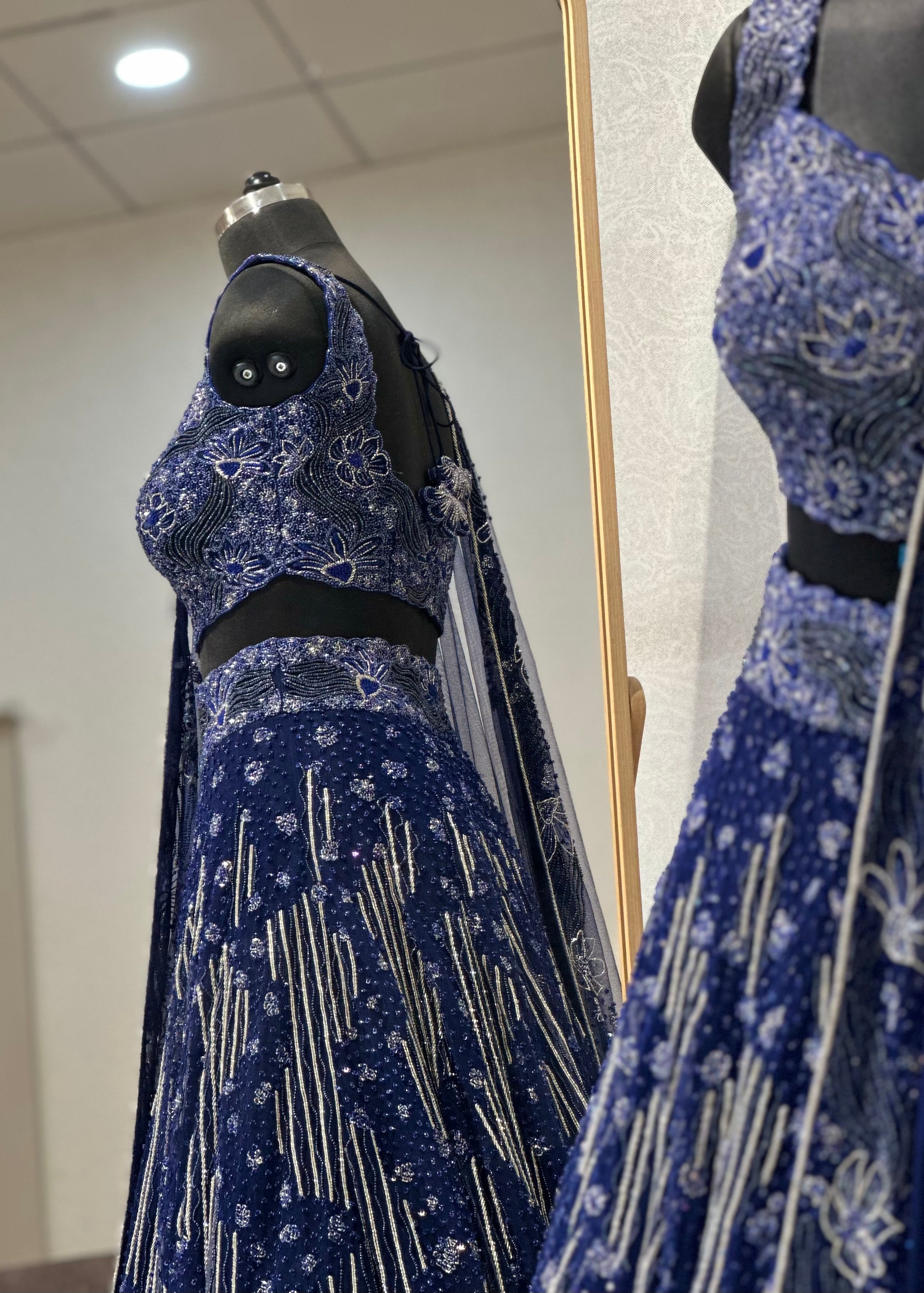 Starbound Sea Lehenga Set