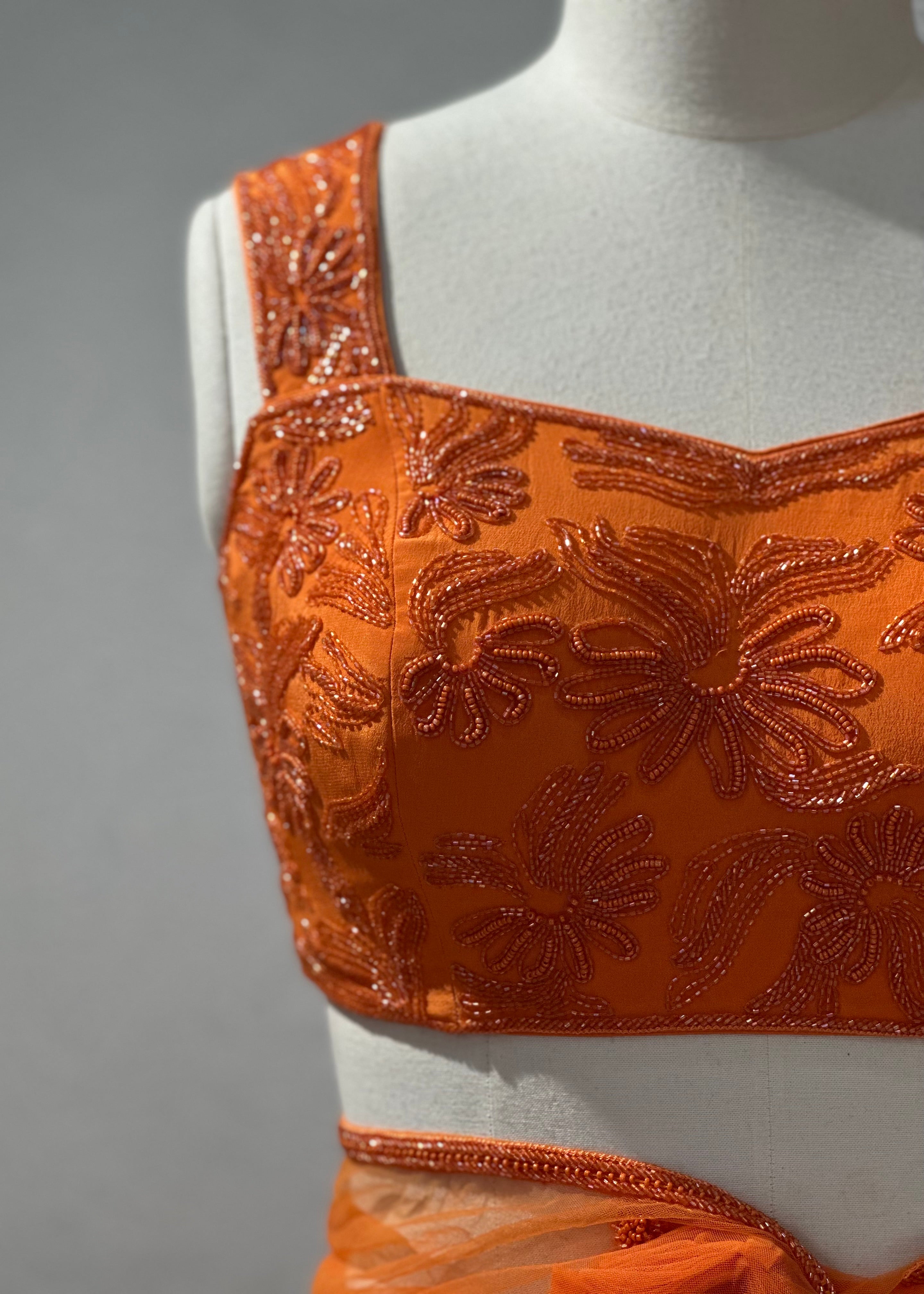 Autumn Sunset Saree Set