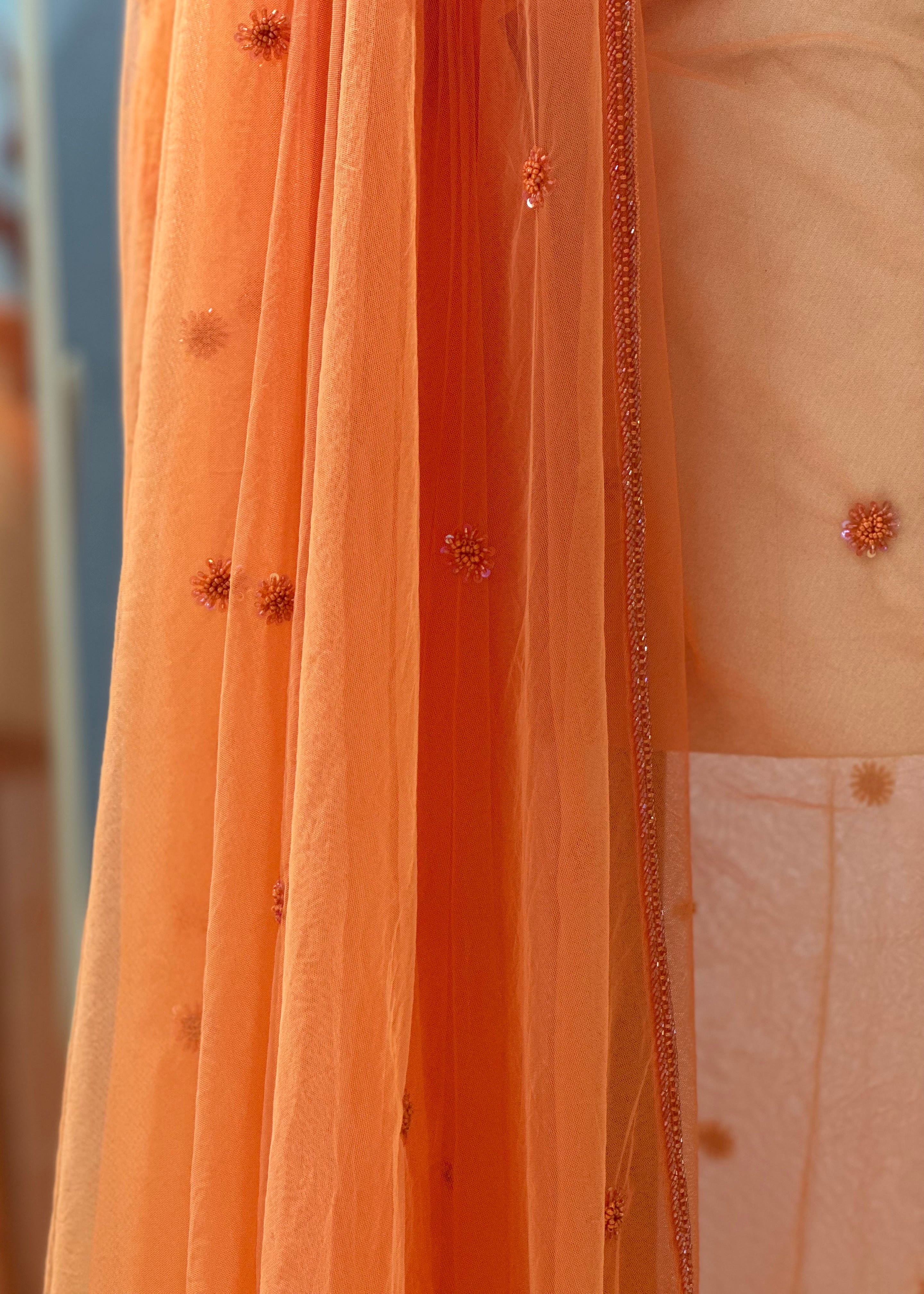 Autumn Sunset Saree Set