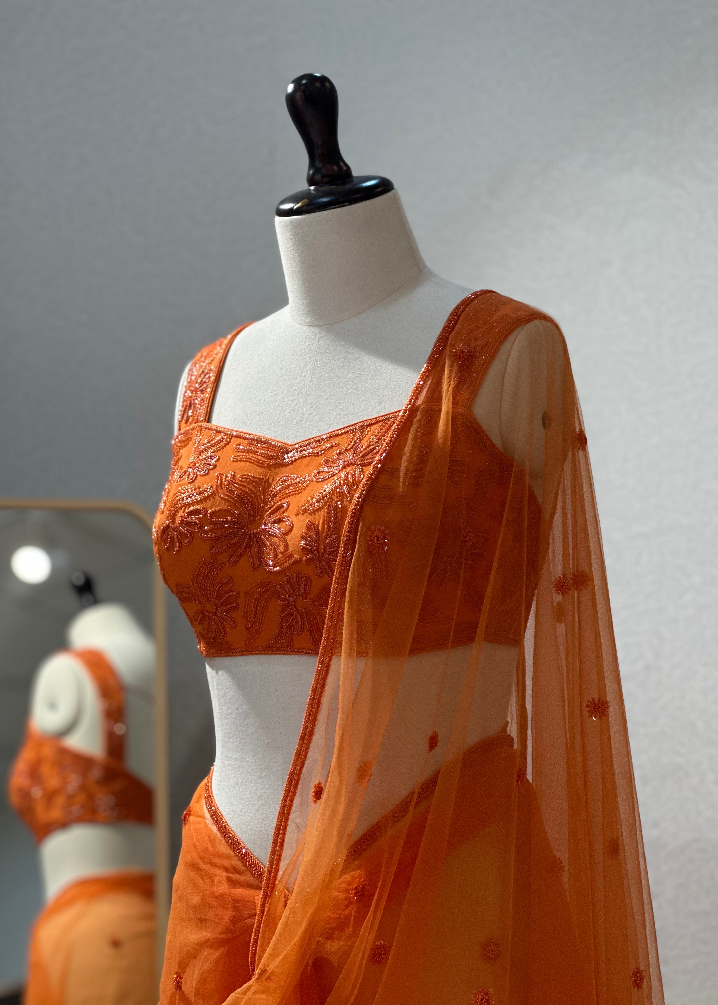 Autumn Sunset Saree Set