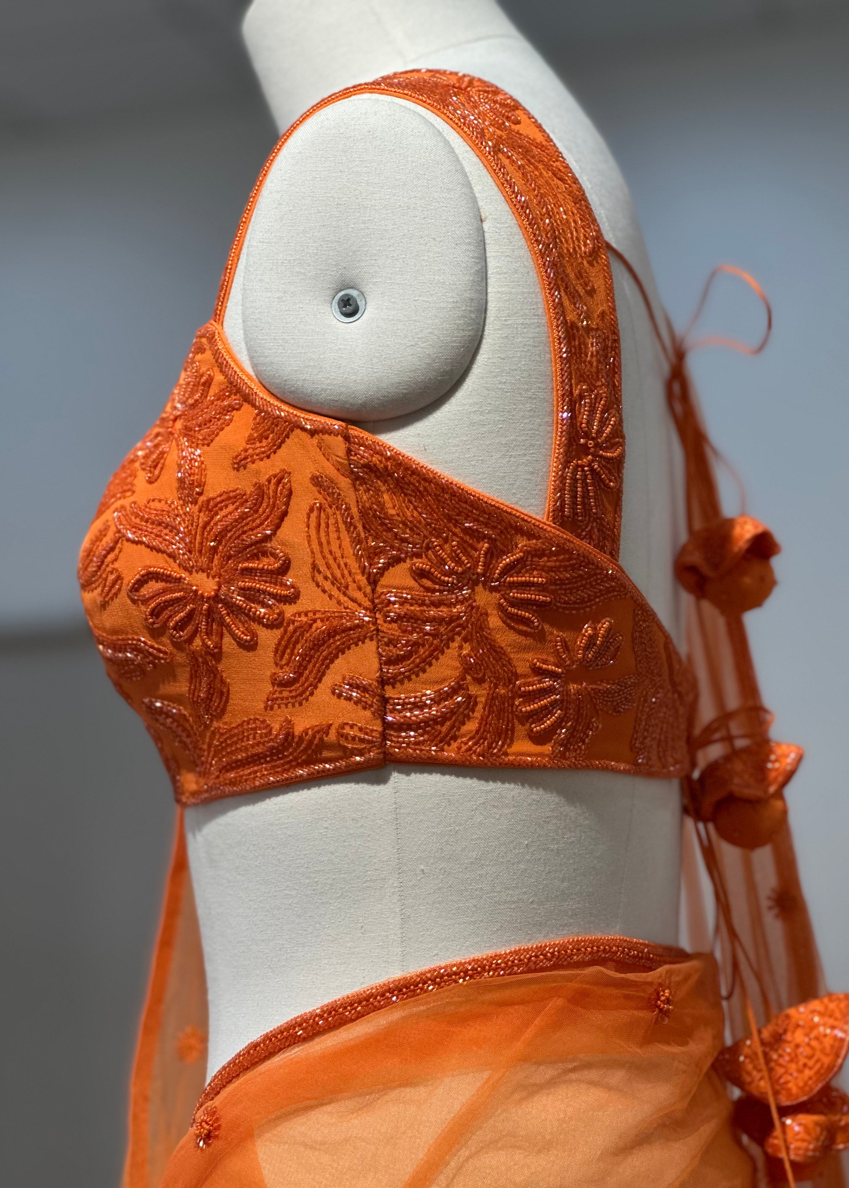 Autumn Sunset Saree Set