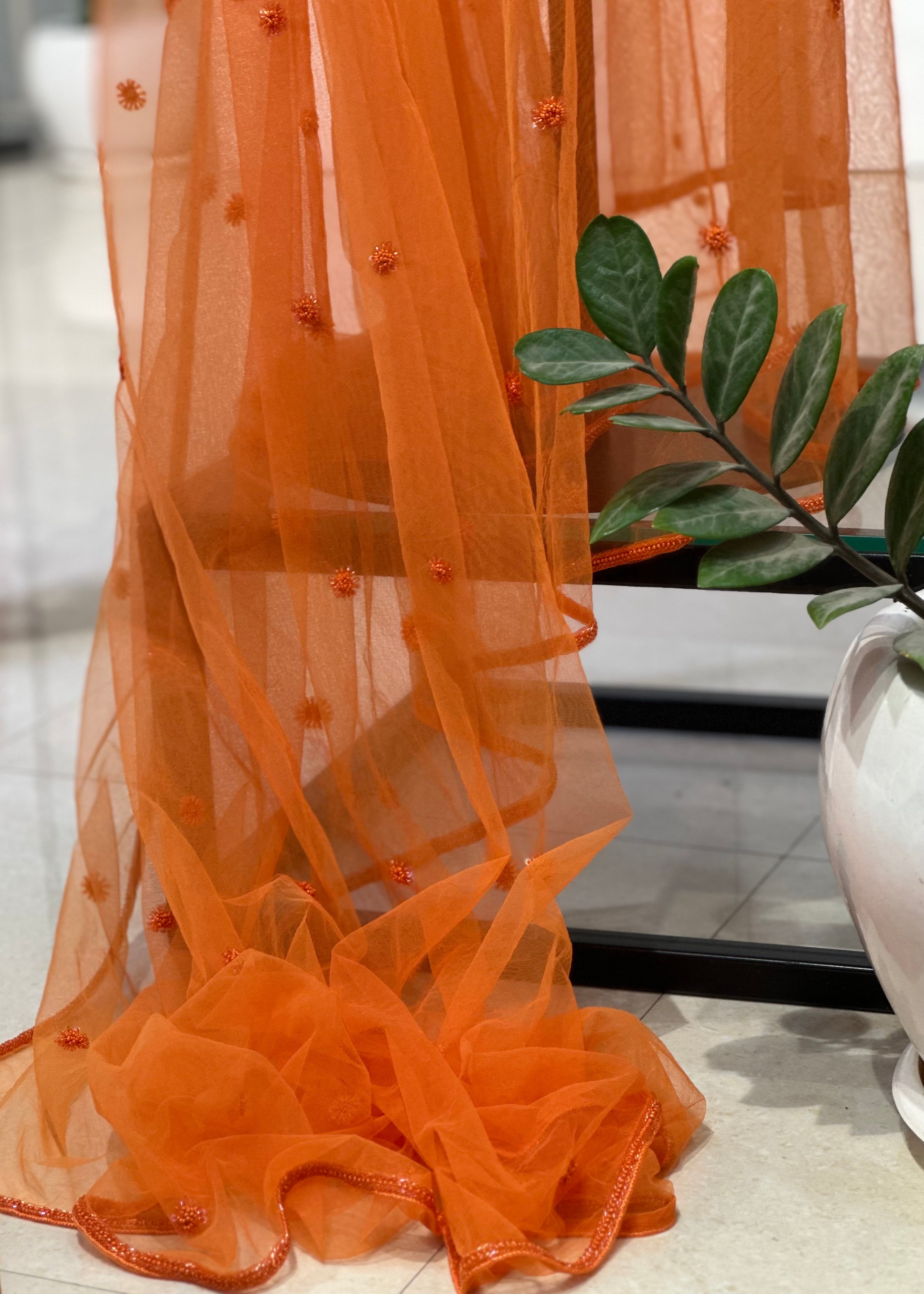 Autumn Sunset Saree Set