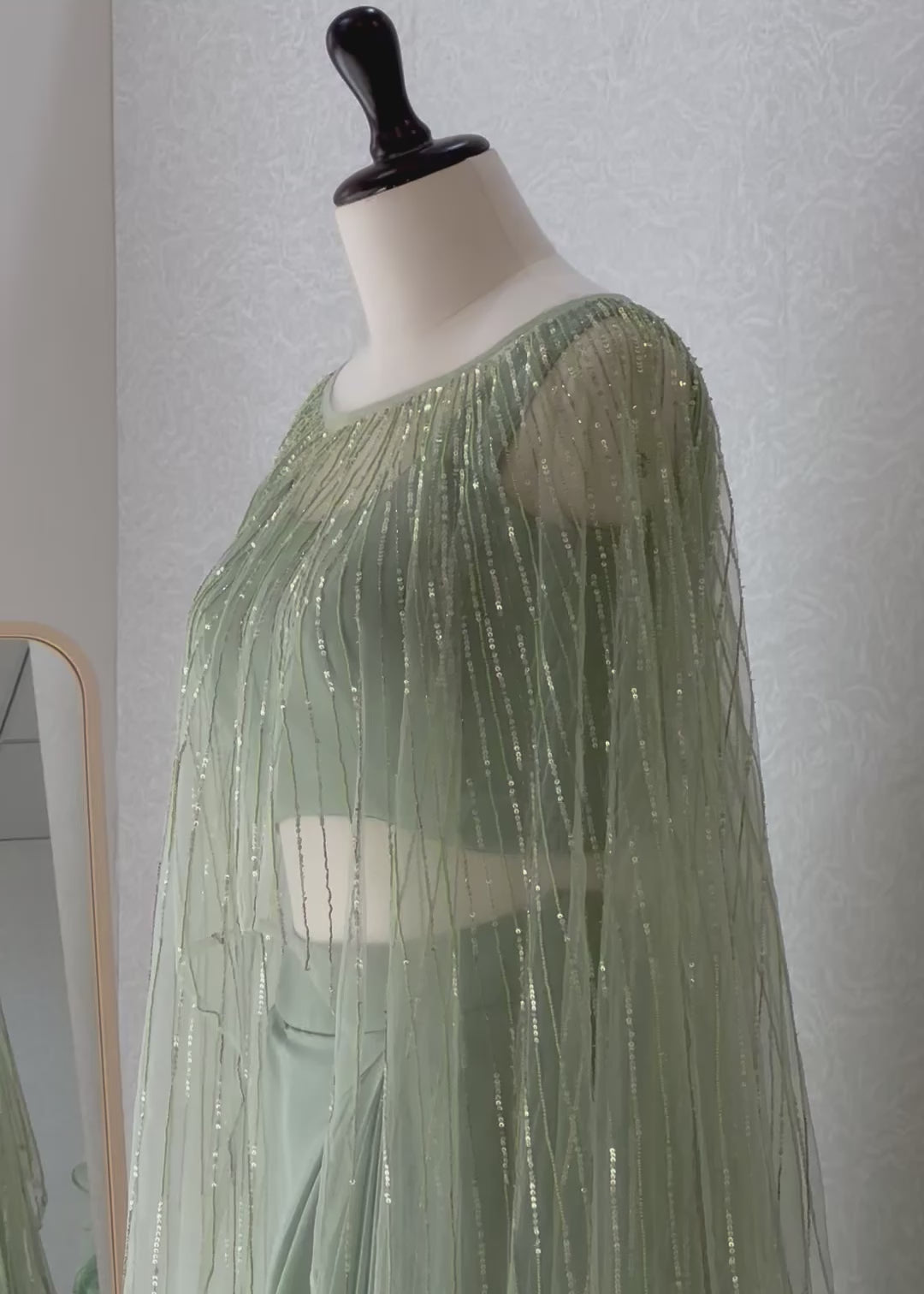 Starry Seafoam Drape Set