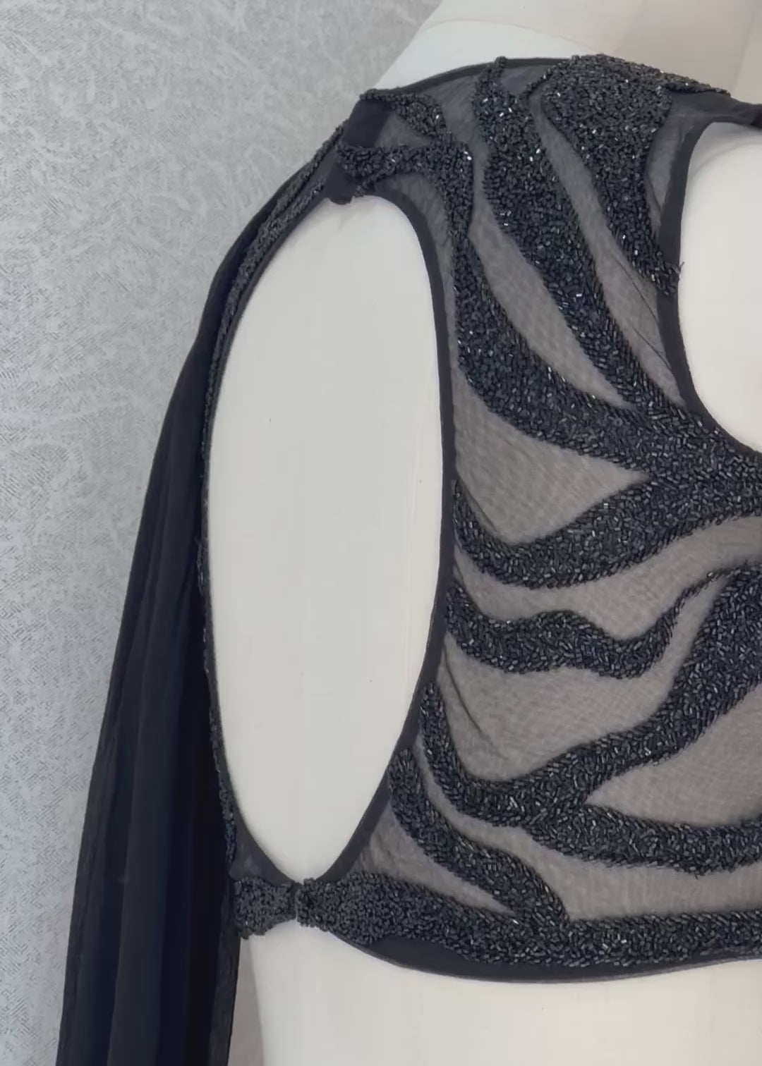 Noir Frost Drape Set