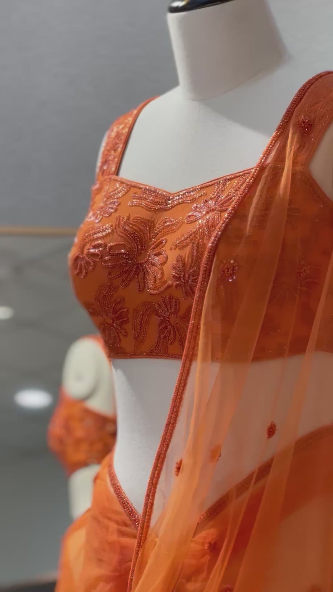 Autumn Sunset Saree Set