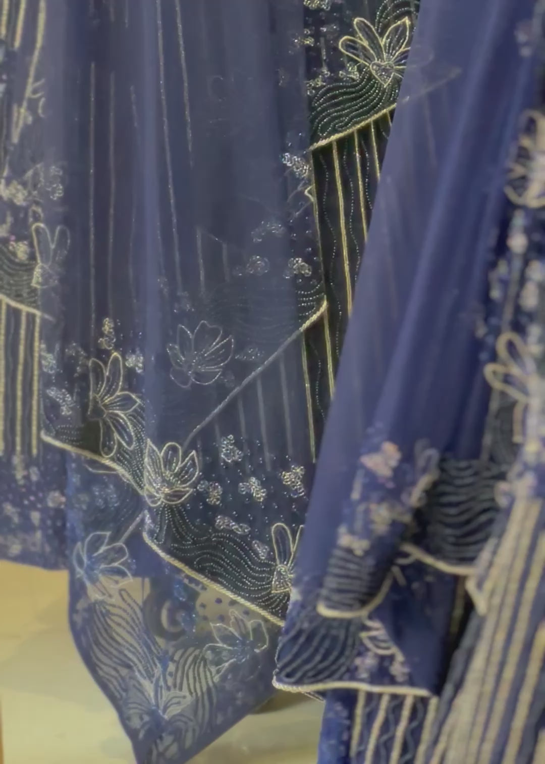 Starbound Sea Lehenga Set