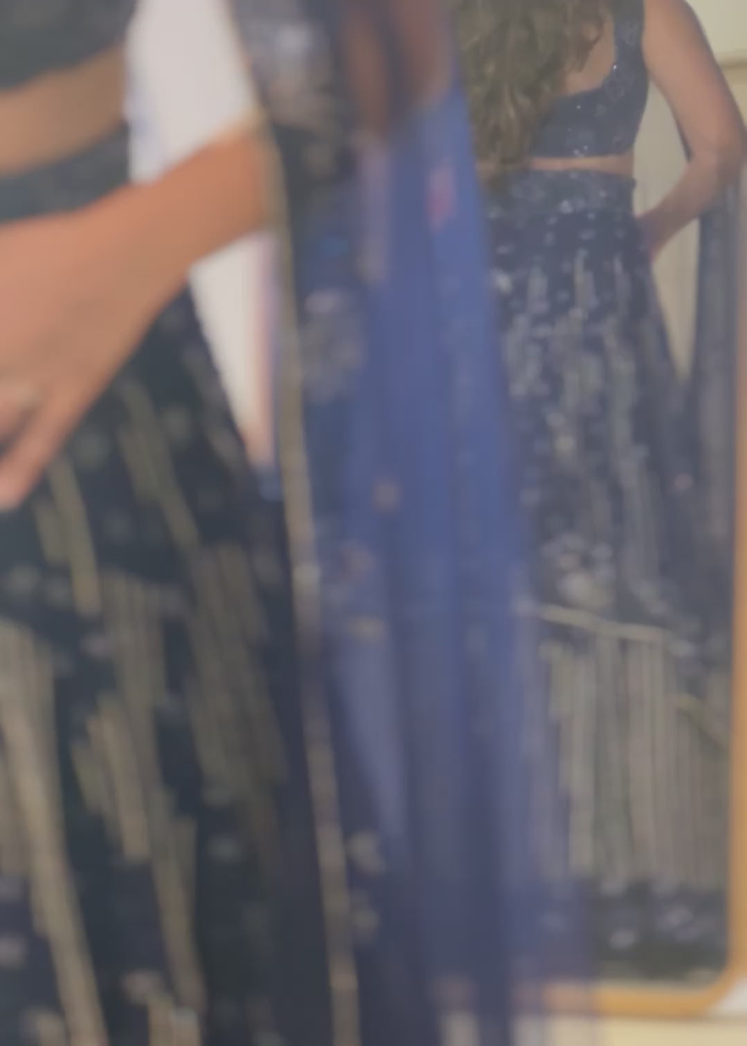 Starbound Sea Lehenga Set