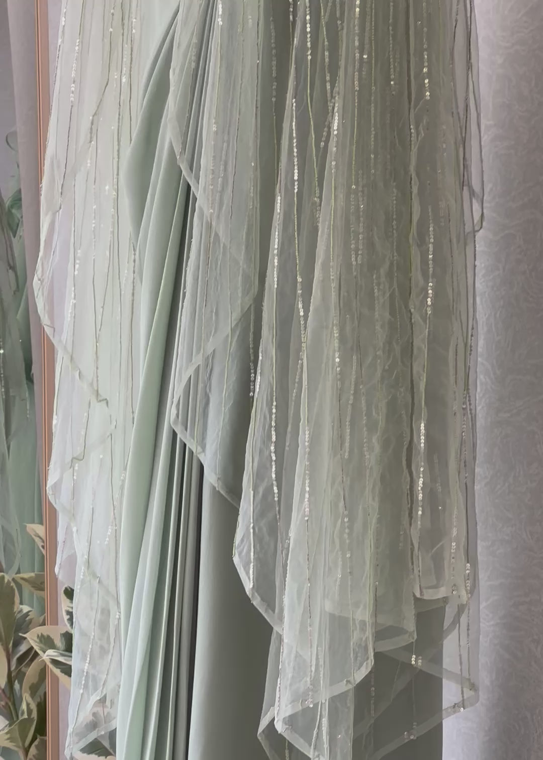 Starry Seafoam Drape Set