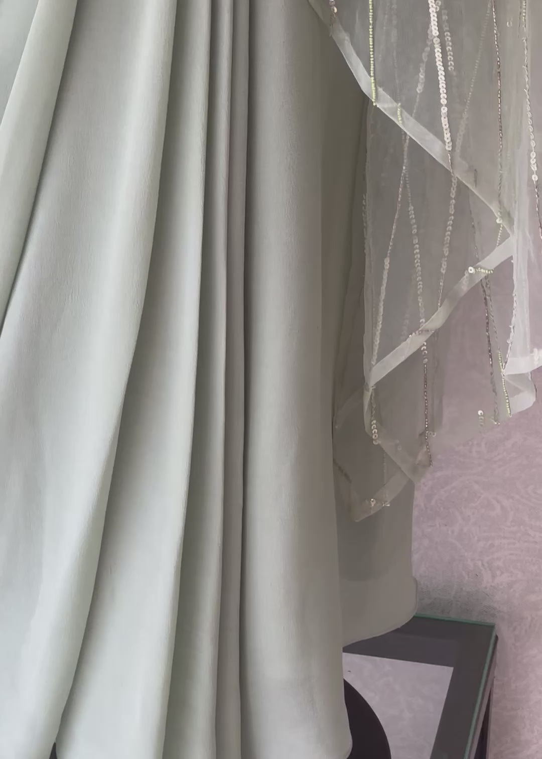 Starry Seafoam Drape Set